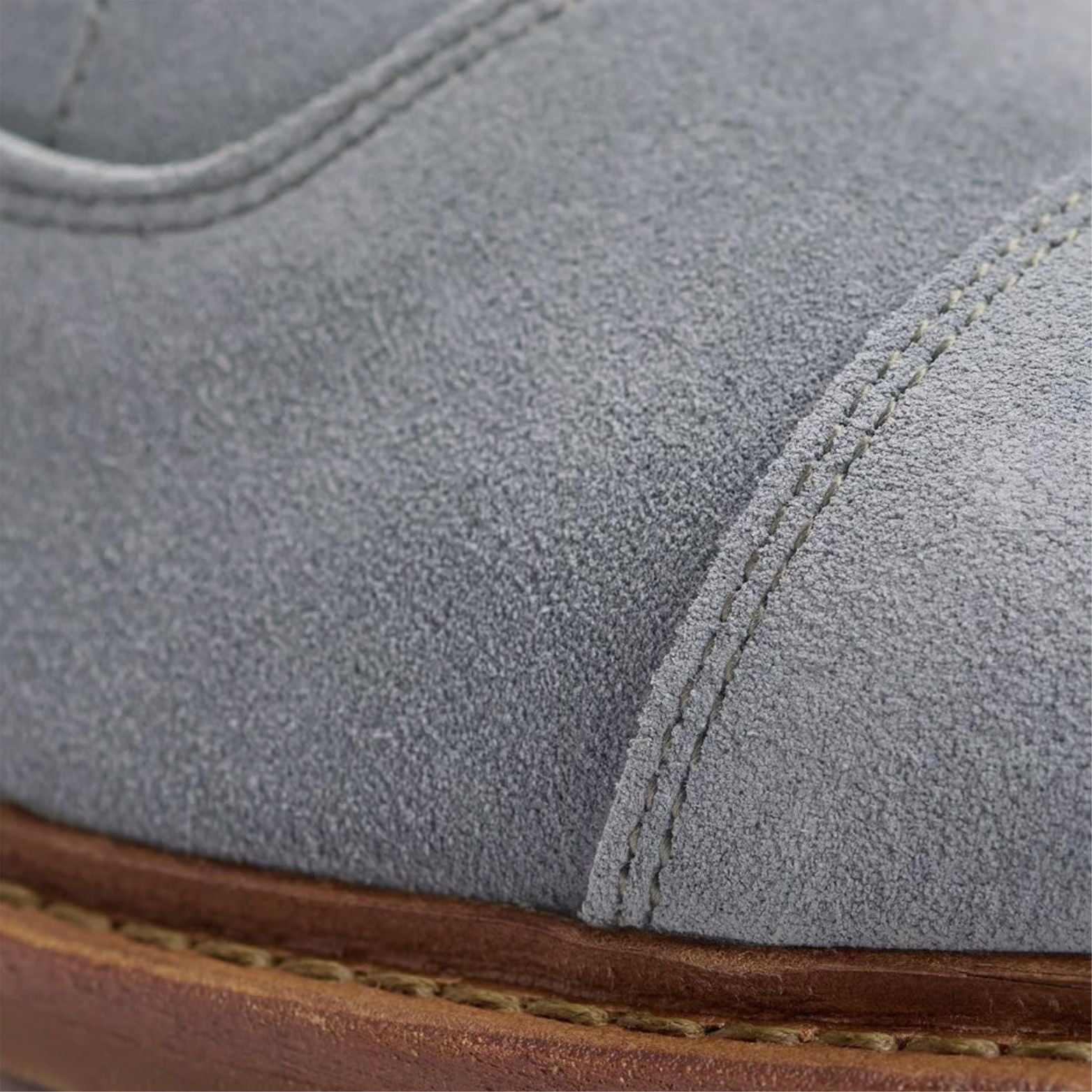 Park Avenue Verse Cap-Toe Oxford Dress Shoe in Steel Grey Suede by Allen Edmonds