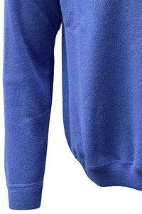 Baby Alpaca Links Knit Raglan Sleeve Sweatshirt-Style Sweater in Regal Blue by Blue 1899