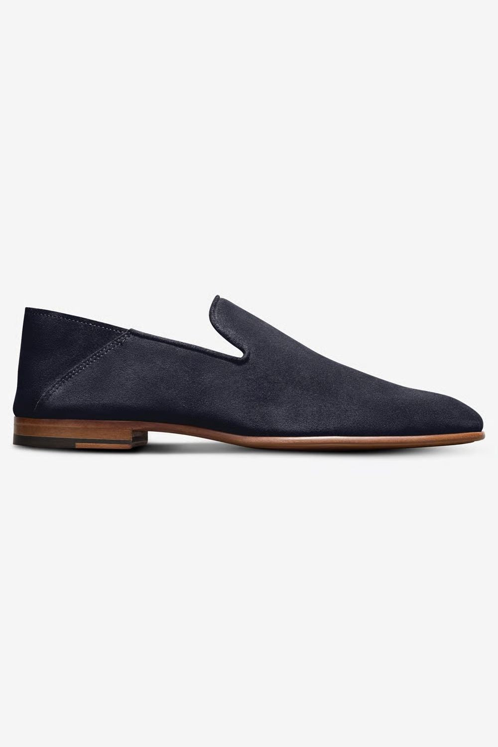 Portofino Slip-on Loafer in Navy Suede by Allen Edmonds