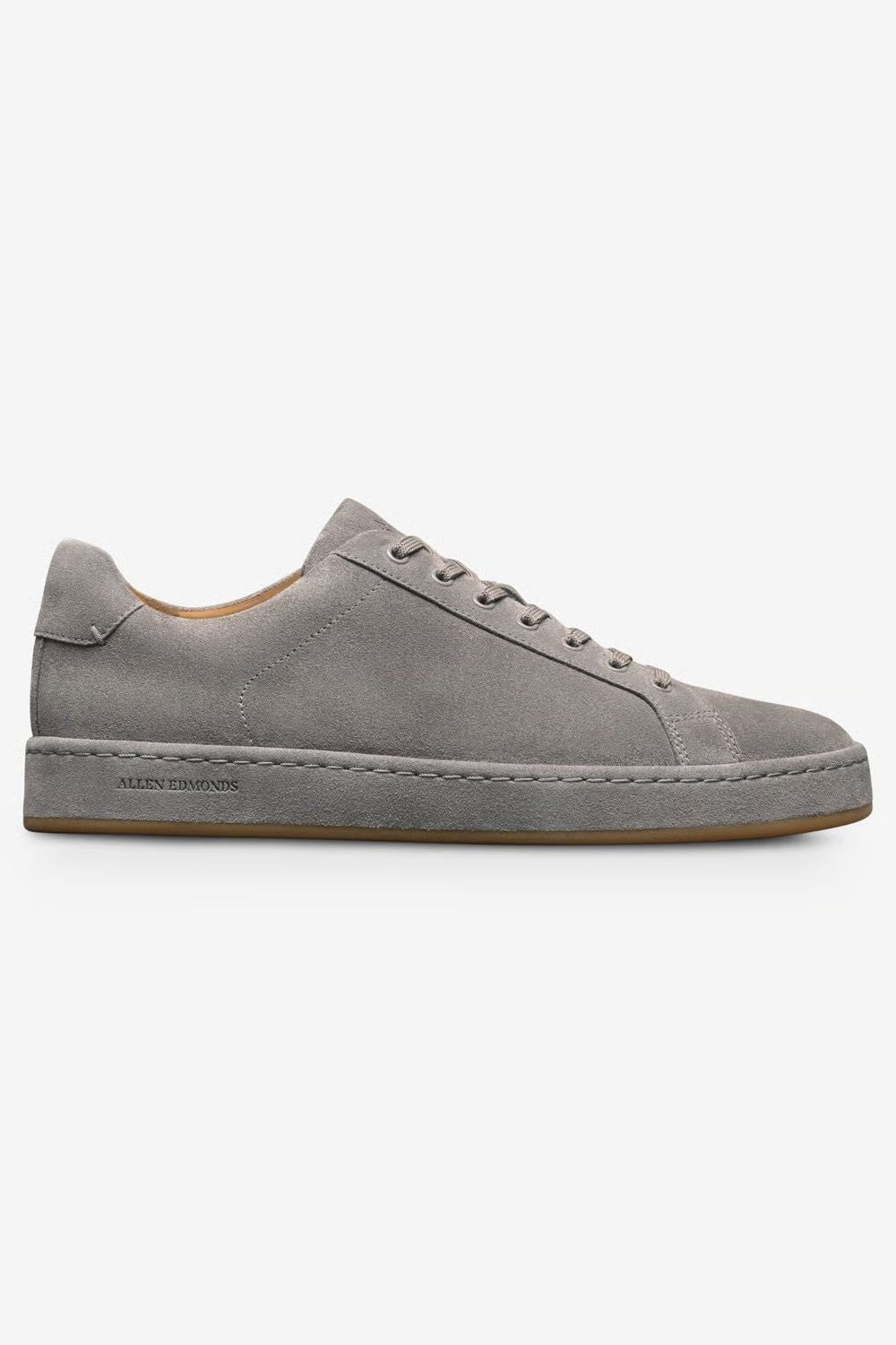 Barnes Lace-Up Sneaker in Grey Suede by Allen Edmonds