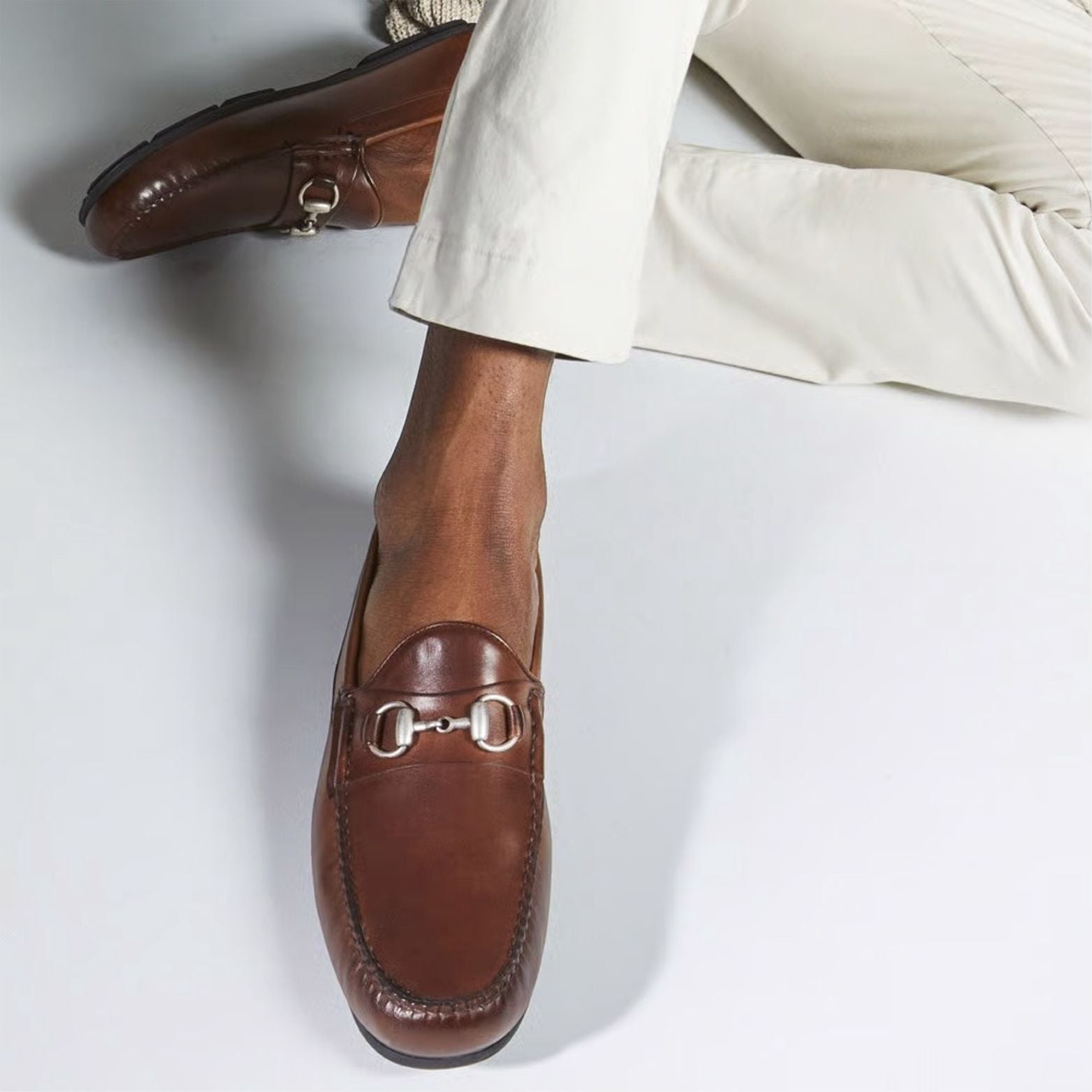 Sebastian Bit Driving Loafer in Mahogany Leather by Allen Edmonds