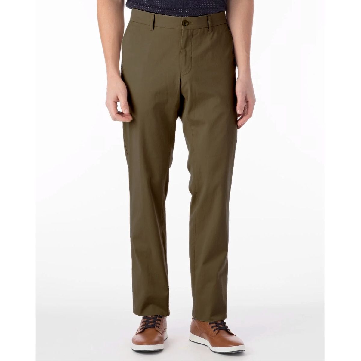 Pima Twill True Khaki in Olive (Flat Front Models) by Ballin