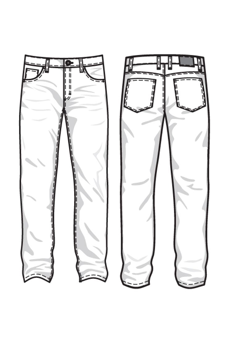 Cotton and Linen 5-Pocket Italian Luxury Stretch Chino (Mott Modern Fit - Choice of Colors) by 6 East by Ballin