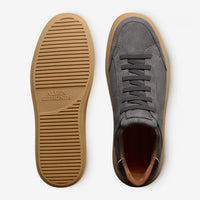 Oliver Slip-On Stretch-Lace Sneaker in Piombo Grey Suede with Gum Sole by Allen Edmonds