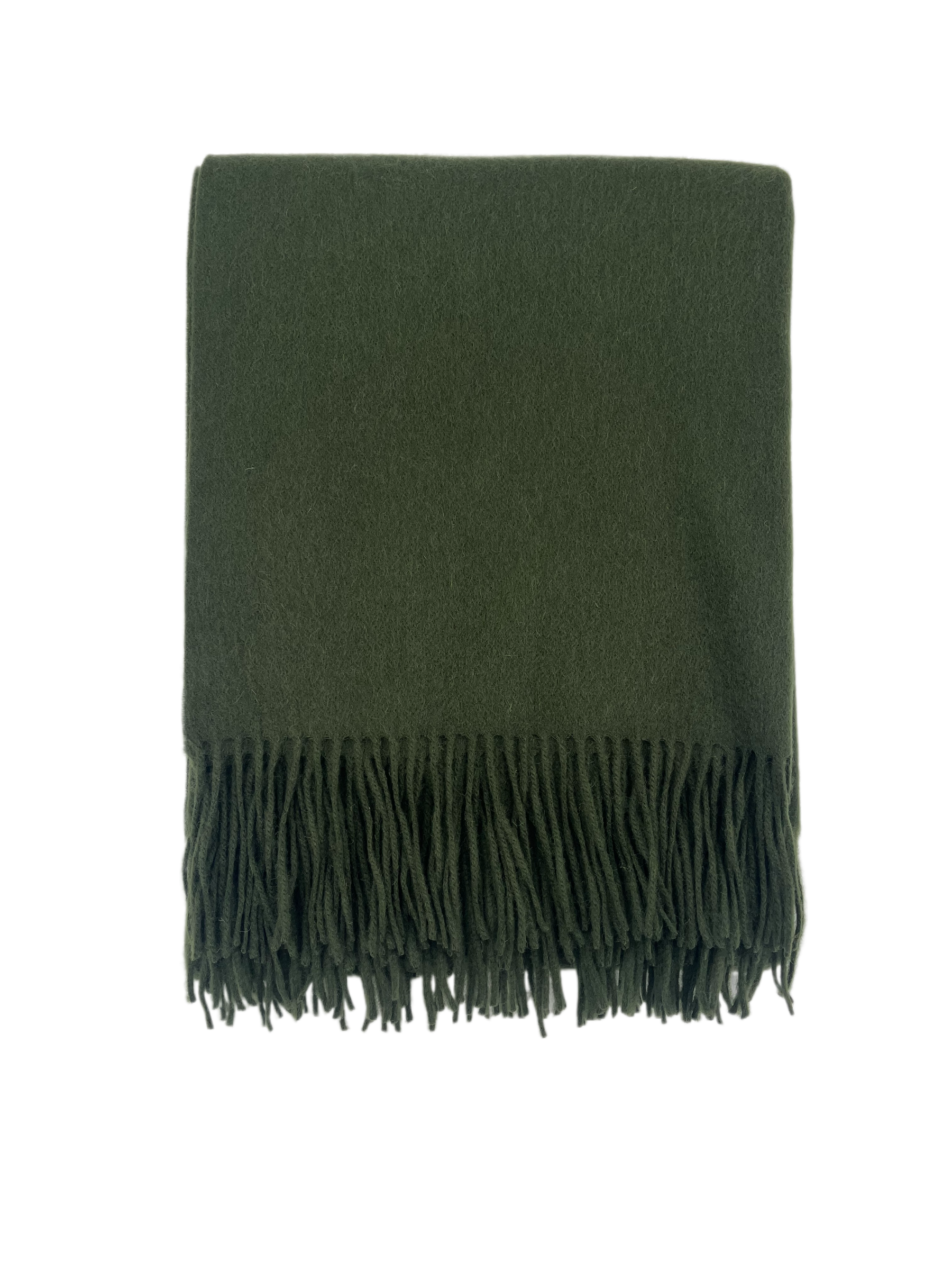 Merino Wool and Cashmere Classic Throw (Choice of Colors) by Alashan Cashmere
