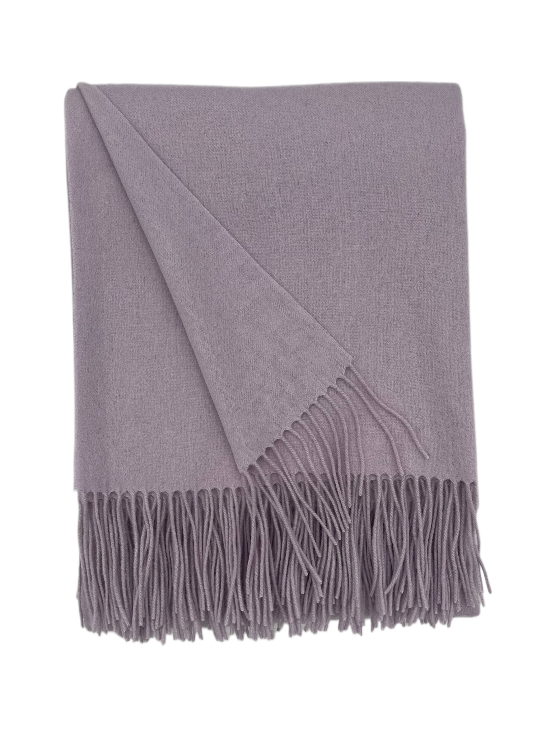 Merino Wool and Cashmere Classic Throw (Choice of Colors) by Alashan Cashmere