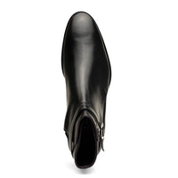 Jodphur Italian Calfskin Strap-In Chelsea Boot in Black by Zelli Italia