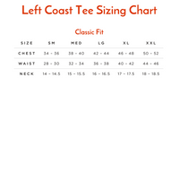 County Line Layered Effect High V-Neck Tee Shirt in Light Blue Mélange by Left Coast Tee