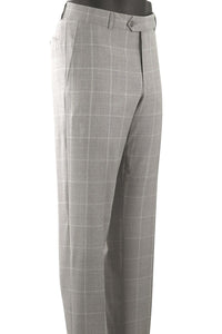 Summer Windowpane Super 110s Wool Comfort-EZE Trouser in Choice of Colors (Dunhill Traditional Fit) by Ballin