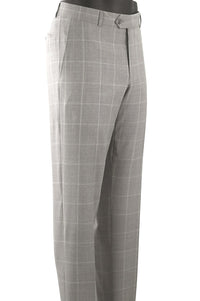 Summer Windowpane Super 110s Wool Comfort-EZE Trouser in Choice of Colors (Dunhill Traditional Fit) by Ballin