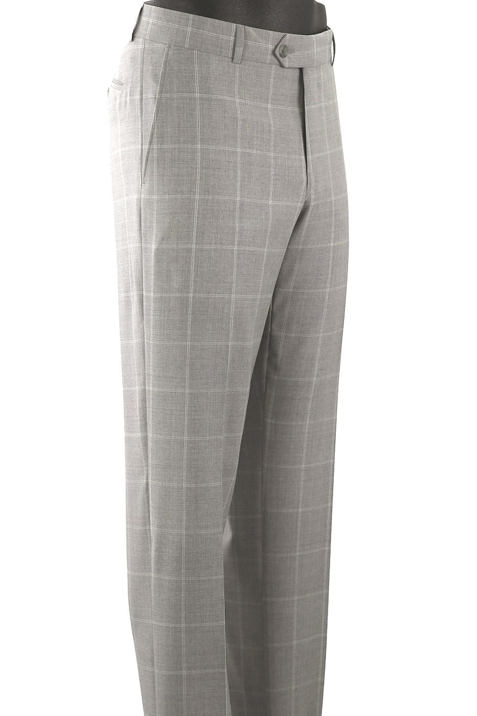 Summer Windowpane Super 110s Wool Comfort-EZE Trouser in Choice of Colors (Dunhill Traditional Fit) by Ballin