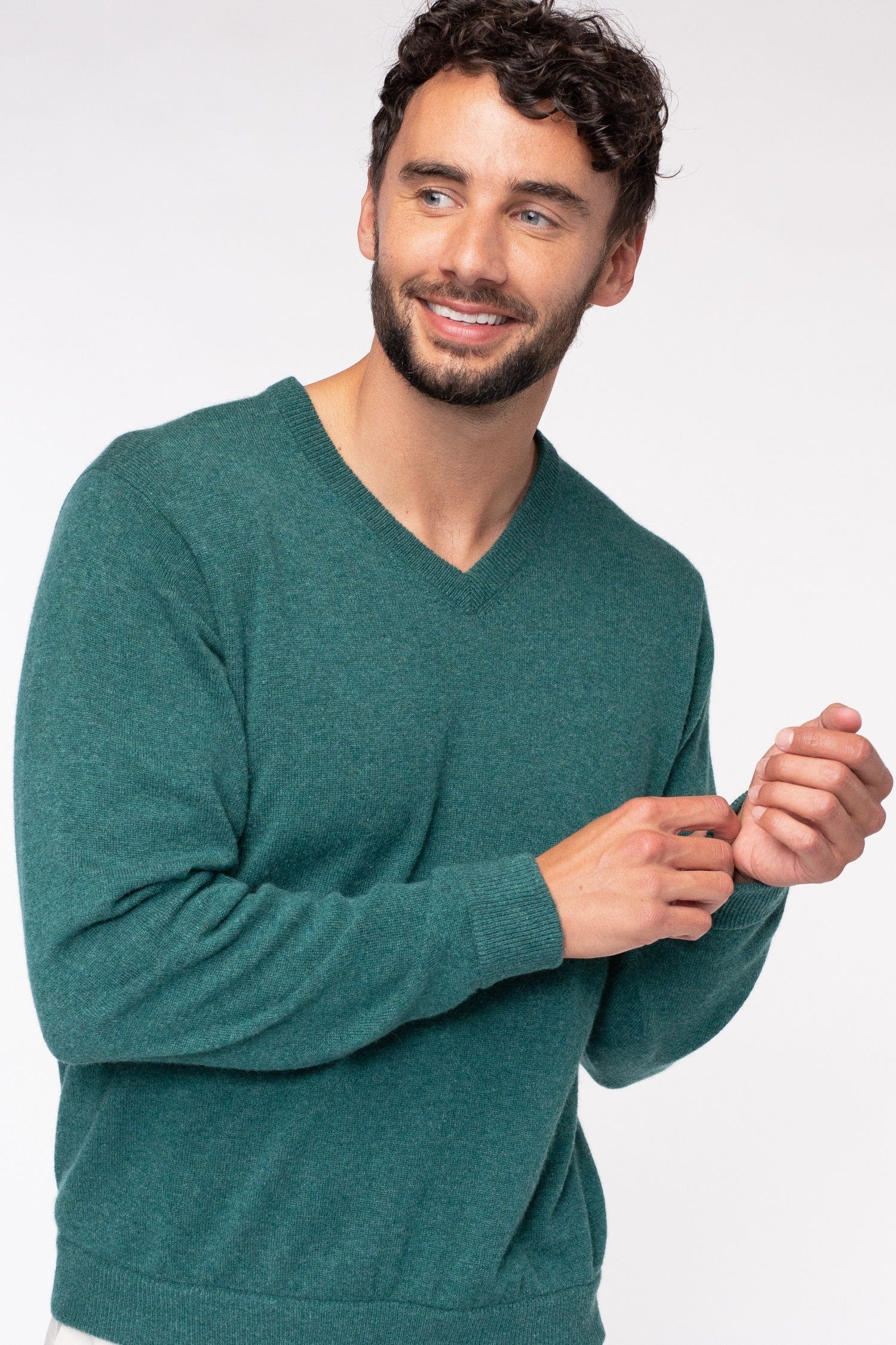 Classic V-Neck 100% Cashmere Sweater (Choice of Colors) by Alashan Cashmere