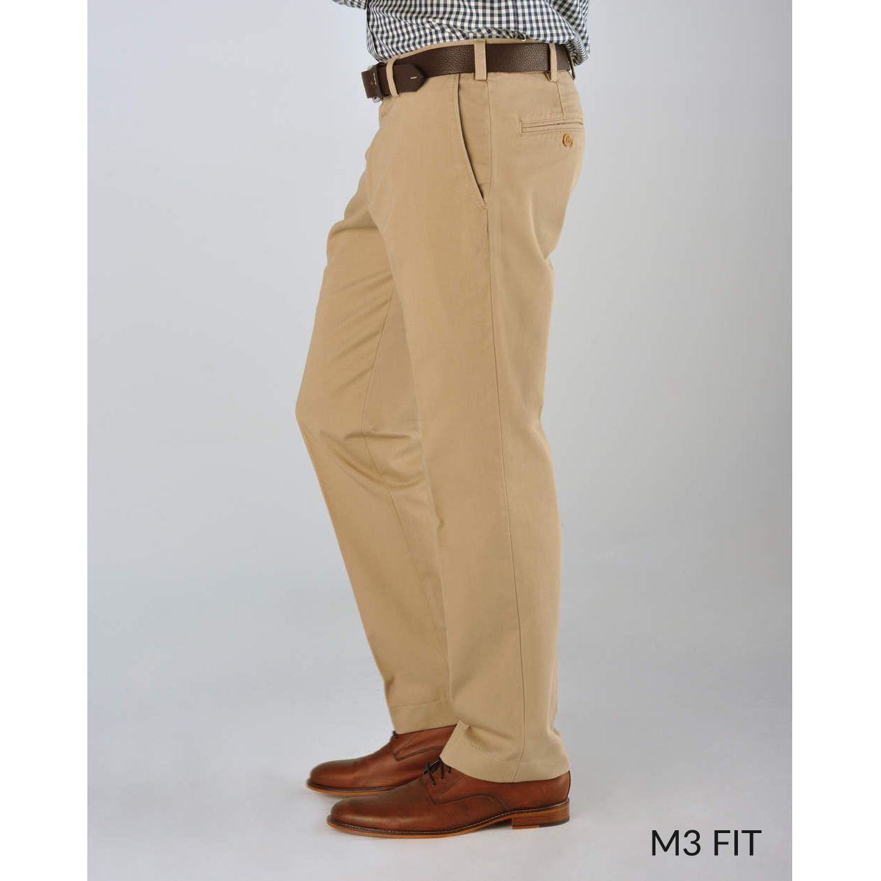 M3 Straight Fit T400 Comfort Stretch Twills in Oyster (Size 40 x 32) by Bills Khakis