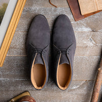 Marco Italian Sueded Calfskin Chukka Boot in Grey by Zelli Italia