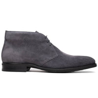 Marco Italian Sueded Calfskin Chukka Boot in Grey by Zelli Italia