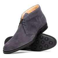Marco Italian Sueded Calfskin Chukka Boot in Grey by Zelli Italia