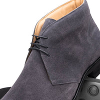 Marco Italian Sueded Calfskin Chukka Boot in Grey by Zelli Italia