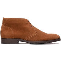 Marco Italian Sueded Calfskin Chukka Boot in Tobacco by Zelli Italia