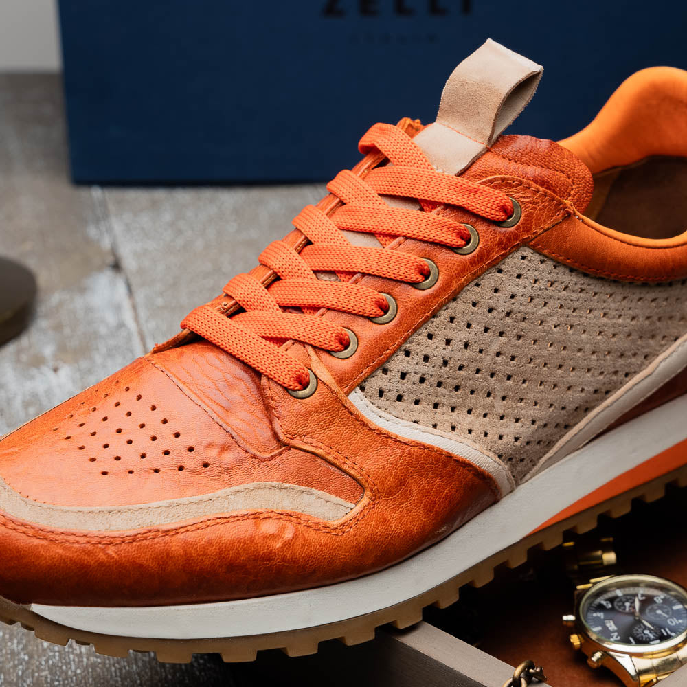 Burnt orange sneakers on sale