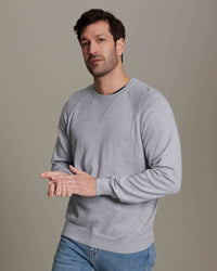 Cotton Cashmere Blend Raglan Sweatshirt-Style Sweater (Choice of Colors) by Alashan Cashmere