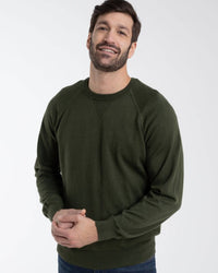 Cotton Cashmere Blend Raglan Sweatshirt-Style Sweater (Choice of Colors) by Alashan Cashmere