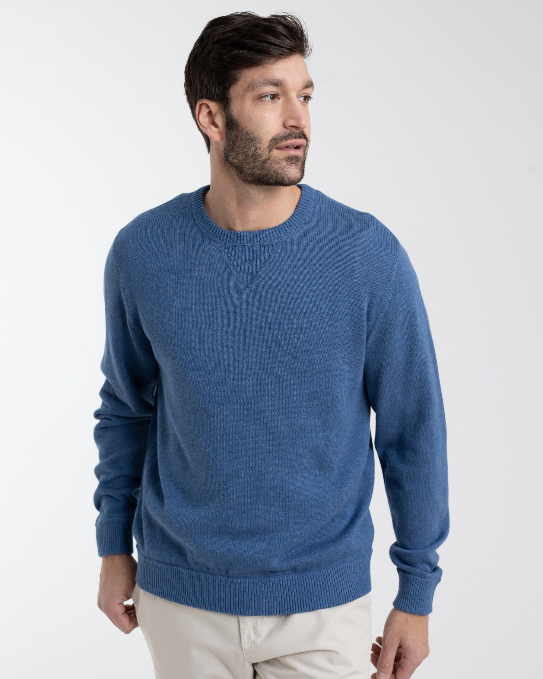 Cotton Cashmere Blend Weekend Sweatshirt Sweater (Choice of Colors) by Alashan Cashmere