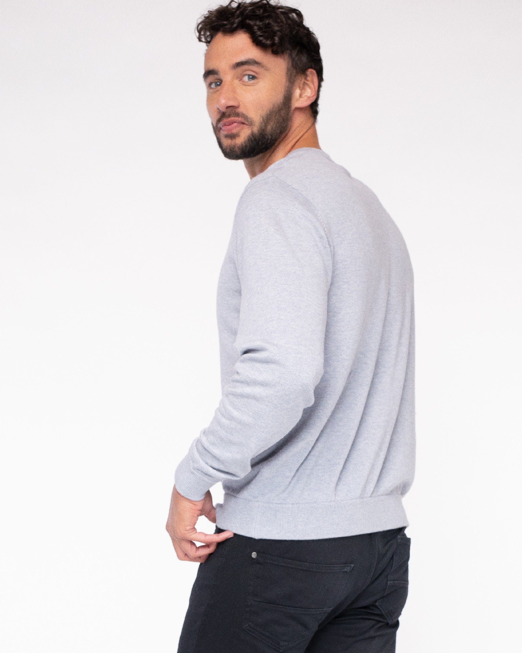 Cotton Cashmere Classic V-Neck Sweater (Choice of Colors) by Alashan Cashmere