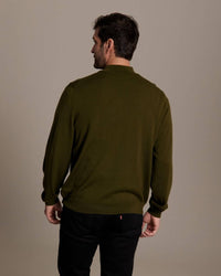 Worsted Australian Merino Wool Classic Quarter-Zip Sweater (Choice of Colors) by Alashan Cashmere