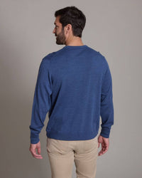 Worsted Merino Wool Classic Crew Neck Sweater (Choice of Colors) by Alashan Cashmere