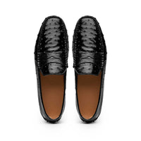 Monza Ostrich Quill Driver in Black by Zelli Italia