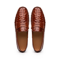 Monza Ostrich Quill Driver in Brandy by Zelli Italia