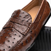 Monza Ostrich Quill Driver in Nicotine by Zelli Italia