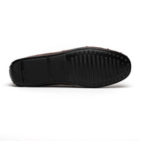 Monza Ostrich Quill Driver in Nicotine by Zelli Italia