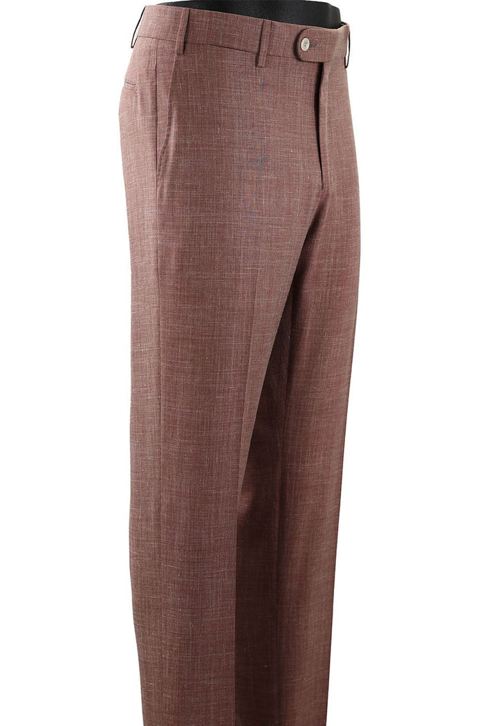 Wool, Silk and Linen Blend 'Botto Giuseppe' Lana Seta Trilogy Italian Luxury Trouser (Houston Modern Fit - Choice of Colors) by 6 East by Ballin