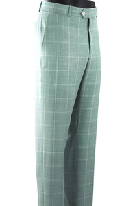 Summer Windowpane Super 110s Wool Comfort-EZE Trouser in Choice of Colors (Dunhill Traditional Fit) by Ballin