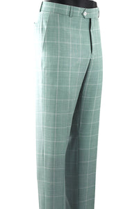 Summer Windowpane Super 110s Wool Comfort-EZE Trouser in Choice of Colors (Dunhill Traditional Fit) by Ballin