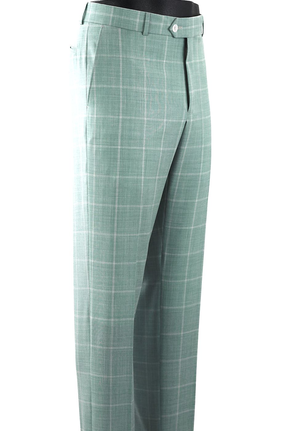 Summer Windowpane Super 110s Wool Comfort-EZE Trouser in Choice of Colors (Dunhill Traditional Fit) by Ballin