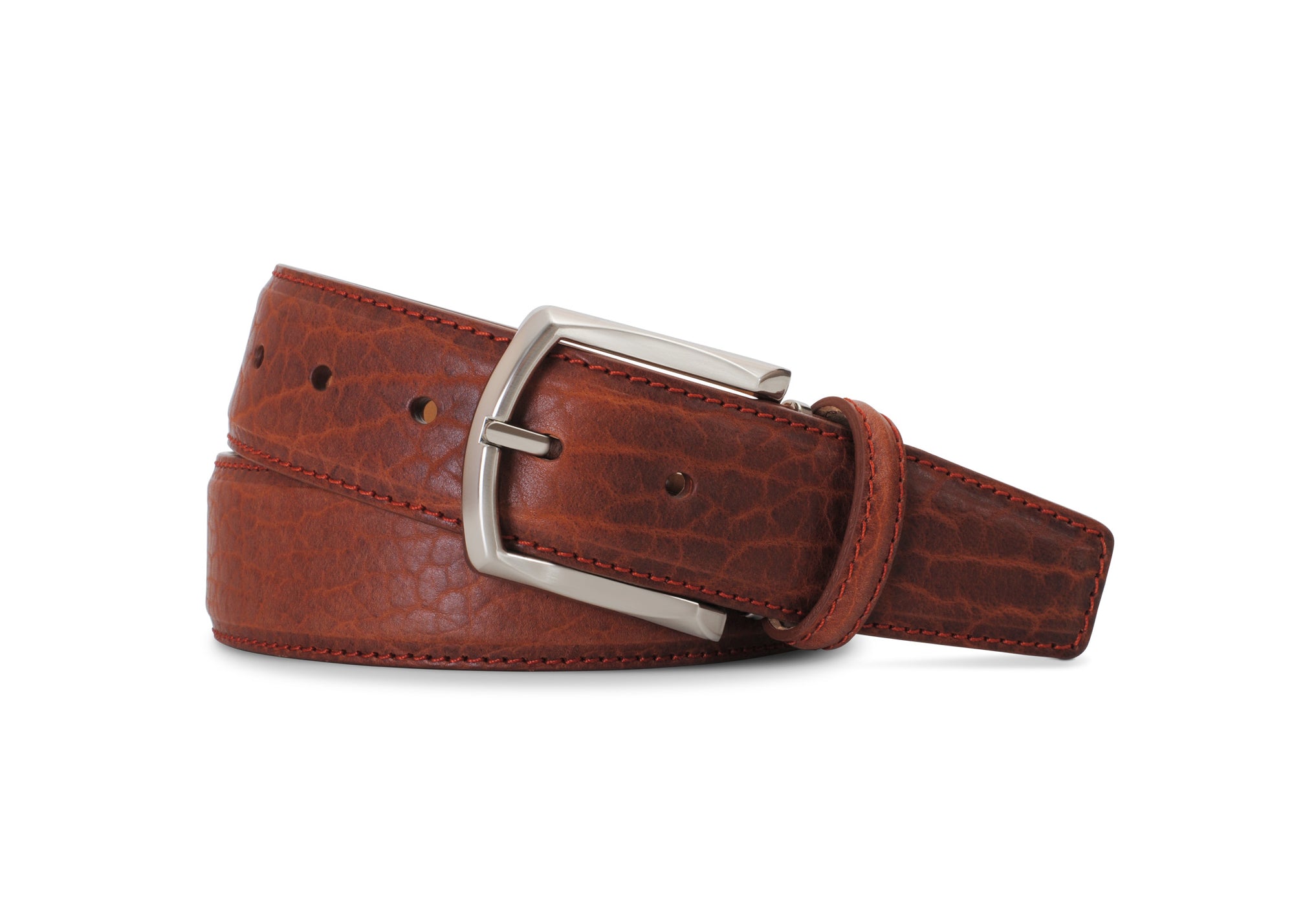 American Bison Belt in Peanut by Brookes & Hyde