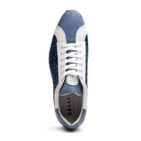 Ripi Hand Woven Italian Calfskin Sneaker in Blue by Zelli Italia