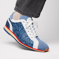 Ripi Hand Woven Italian Calfskin Sneaker in Blue by Zelli Italia