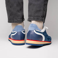Ripi Hand Woven Italian Calfskin Sneaker in Blue by Zelli Italia