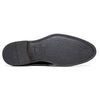 Roma Hand Burnished Calfskin Penny Loafer in Black by Zelli Italia