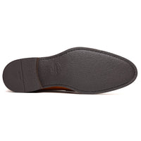 Roma Hand Burnished Italian Calfskin Penny Loafer in Camel by Zelli Italia