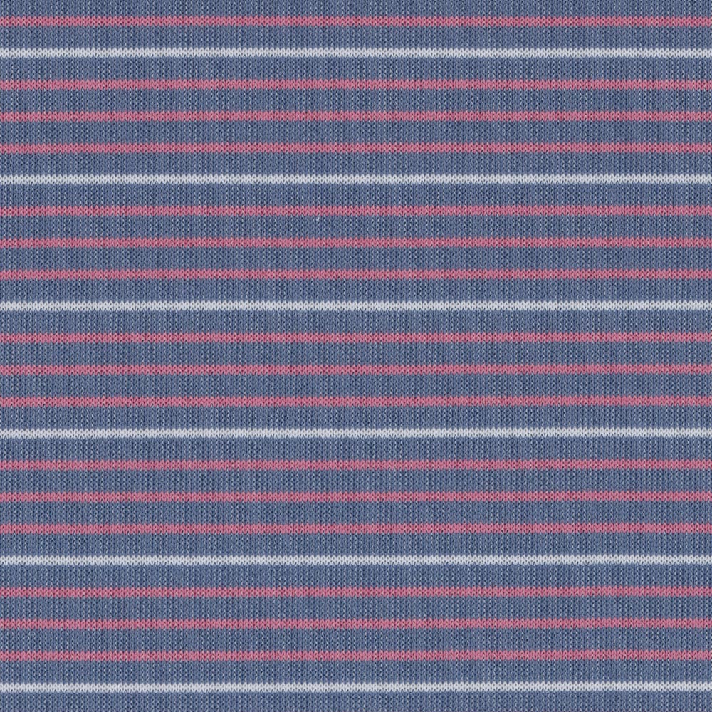 Gradient Stripe Tech Polo in Country Blue by Scott Barber