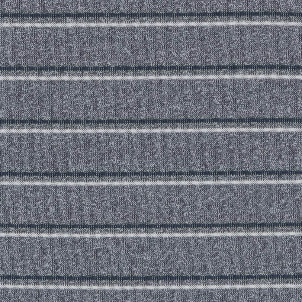 Track Stripe Tech Polo in Grey Heather by Scott Barber