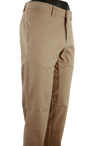 Cashmere Touch Pima Cotton Sateen Stretch Chino in Choice of Colors (Mackay Slim Fit) by Ballin