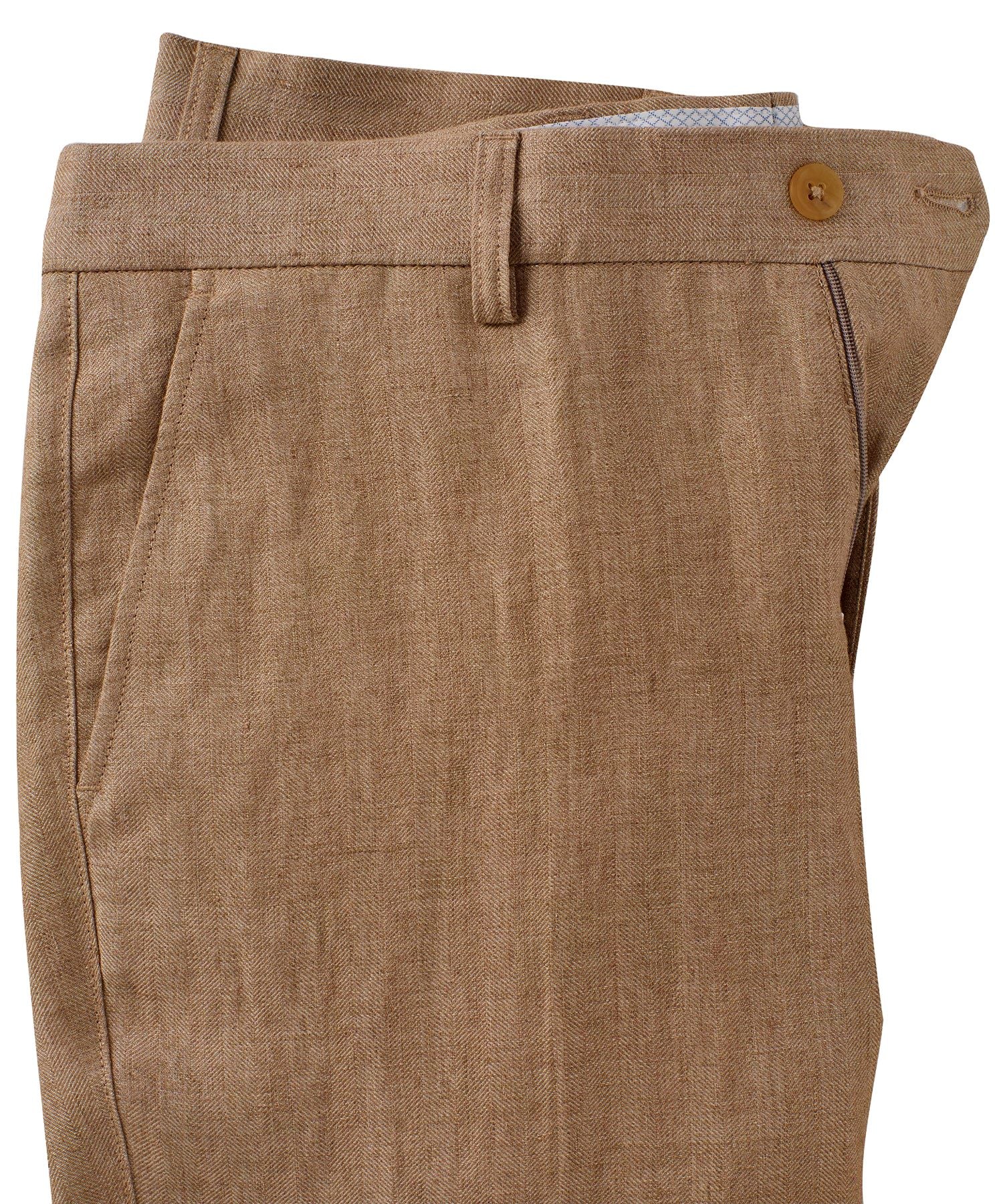 Délavé Linen Herringbone Pants in Choice of Colors (Atwater Modern Fit) by Ballin