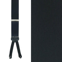 Big & Tall Sutton Solid Color Silk Formal End Braces in Choice of Colors by Trafalgar