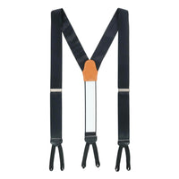 Big & Tall Sutton Solid Color Silk Formal End Braces in Choice of Colors by Trafalgar