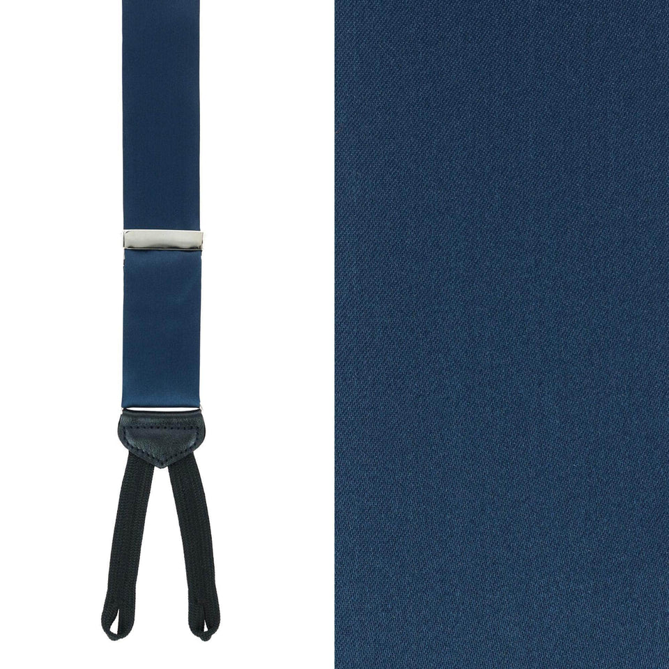 Sutton Solid Color Silk Formal End Braces in Choice of Colors by Trafalgar